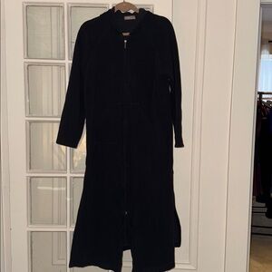 Studio by Valerie Steven’s black long zip up hoodie